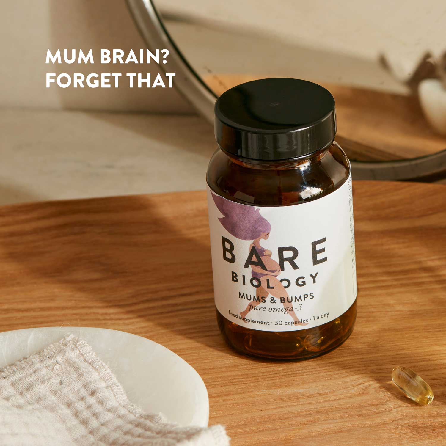 Mums & Bumps Omega-3 Fish Oil Capsules For Pregnancy - Image 3
