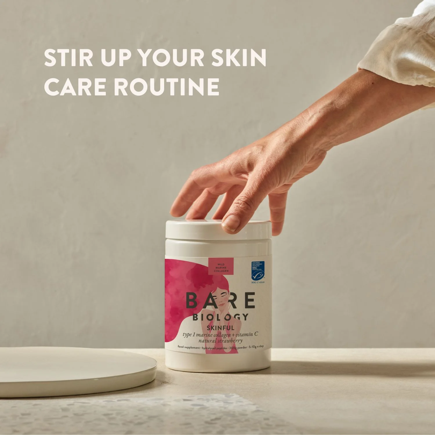 Skinful Marine Collagen With Vitamin C: Strawberry Flavour - Image 5