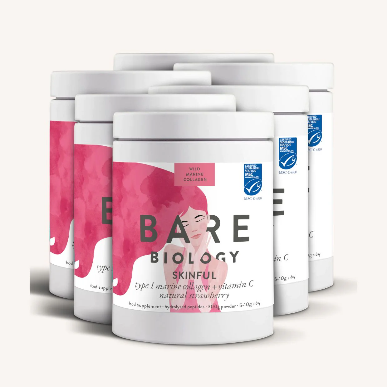 Skinful Marine Collagen With Vitamin C: Strawberry Flavour - Image 6